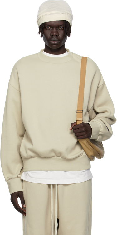 Суитчър Fear of God Fear of God ESSENTIALS Classic Fit Fleece Crewneck Sweatshirt Бежово | 192SP252046F, 0
