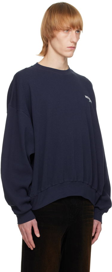 Пуловер We11done Designer Basic Sweatshirt Синьо | WD-TS3-22-798-U-NV, 1