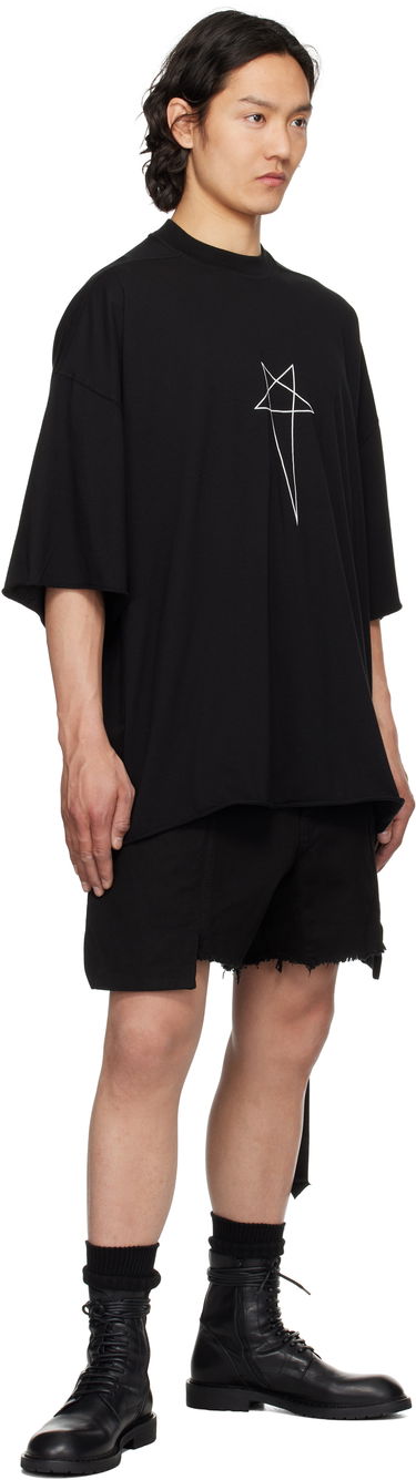 Тениска Rick Owens DRKSHDW Hollywood Tommy T-Shirt Черно | DU01E3259 RNEP3, 3
