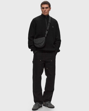 Пуловер Fred Perry Waffle Stitch Half Zip Jumper Черно | K8557-102, 1