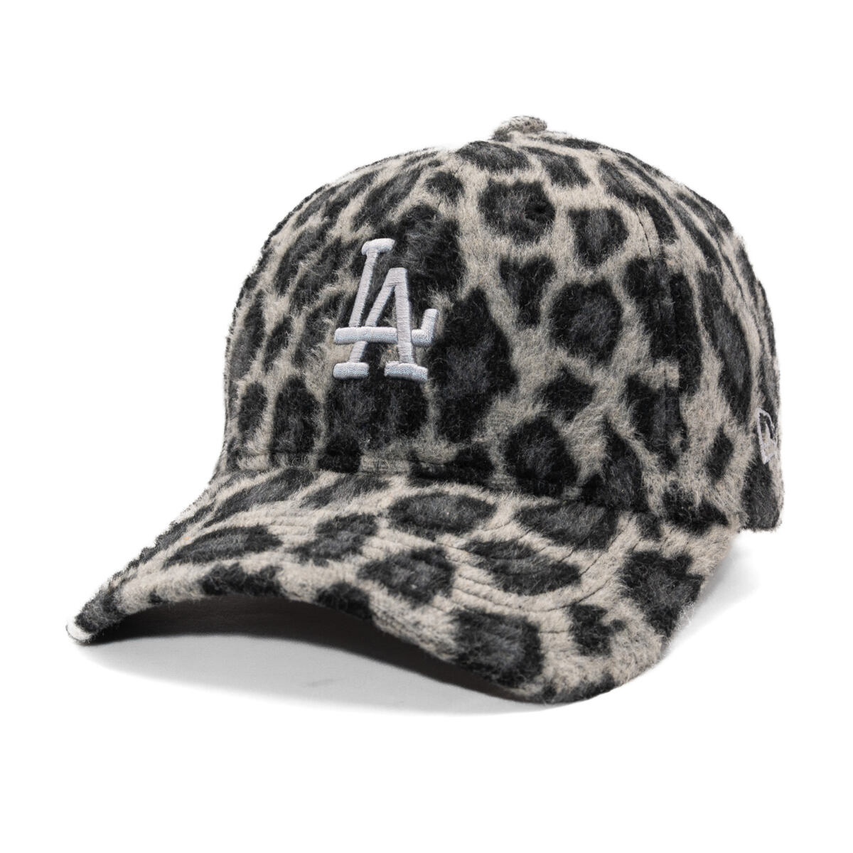 Шапка с козирка New Era Cosy Animal Snow Leopard Fleece 9FORTY LA Dodgers Adjustable Hat Сиво | 60691313, 0