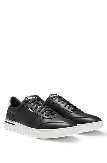 Облекло и аксесоари BOSS BOSS Signature-Stripe Detail Trainers Черно | 50542538, 0