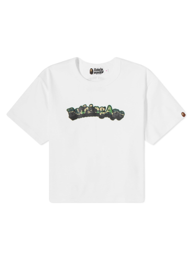 Тениска BAPE ABC Camo Ape Mini T-Shirt White Бяло | 001CSJ302001L-WHT