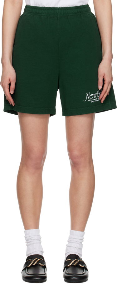 Къси панталони Sporty & Rich Sporty & Rich NY 94 Gym Shorts Зелено | SH039606034WH01, 0