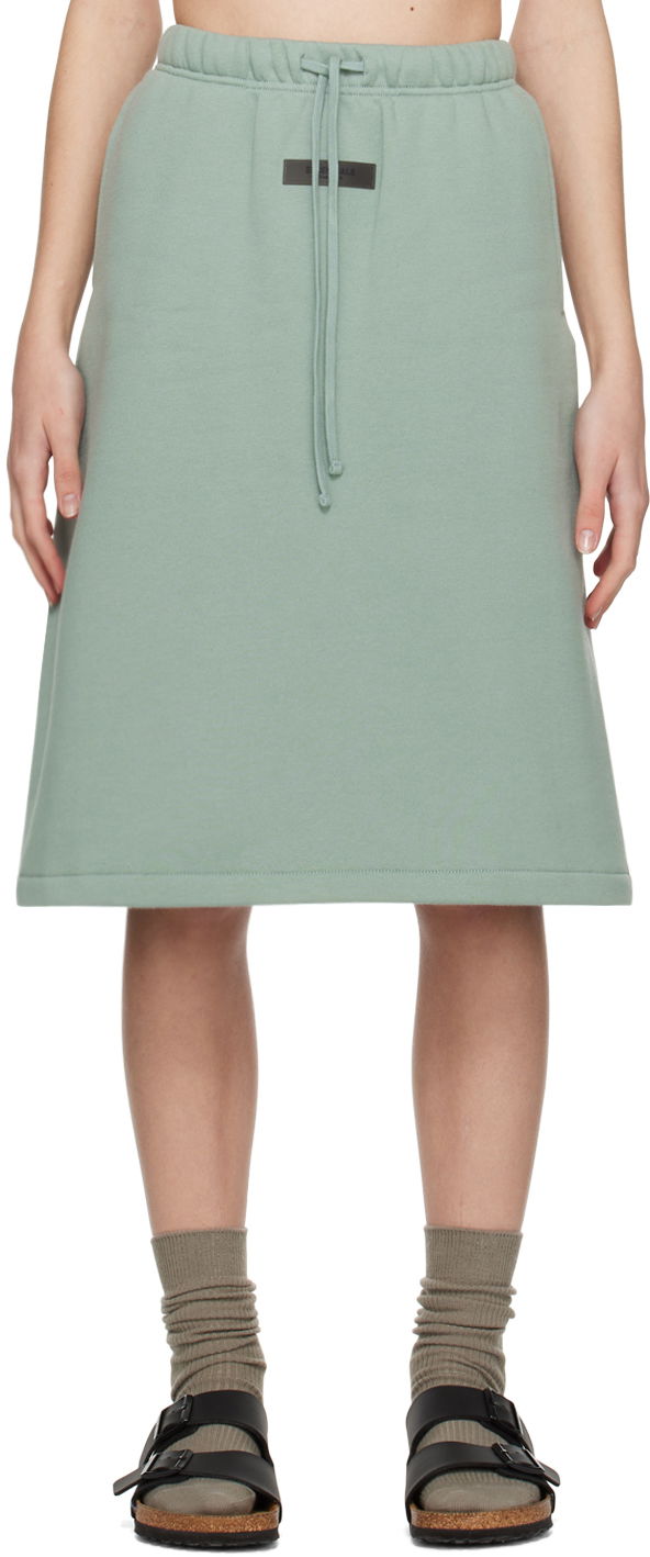 ESSENTIALS Drawstring Midi Skirt