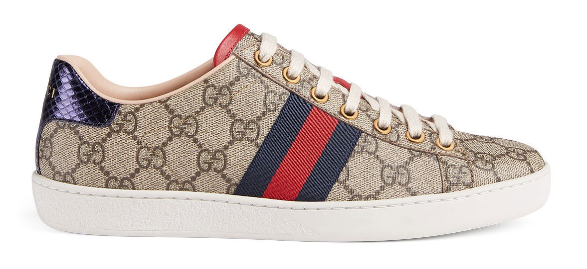 Кецове и обувки Gucci Ace 'GG Supreme Navy' (W) Бежово | 499410 K2LH0 9768/499410 96G50 9768, 0