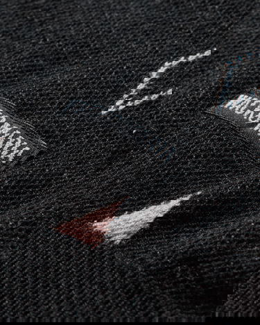 Пуловер WACKO MARIA Diamond Knit Polo Shirt Черно | 25SS-WMK-KN21 BLACK, 4