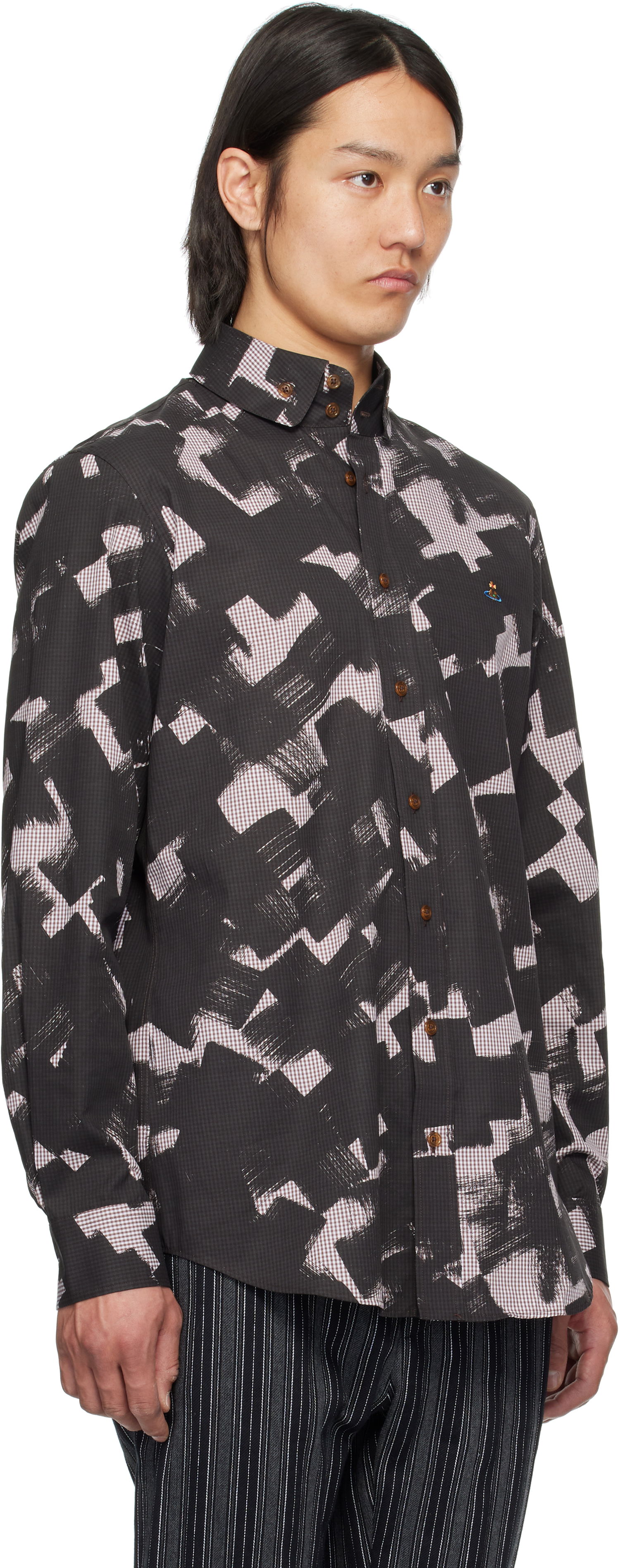 Риза Vivienne Westwood Vivienne Westwood Krall Two Button Shirt Многоцветен | 24010005-W012P-, 1