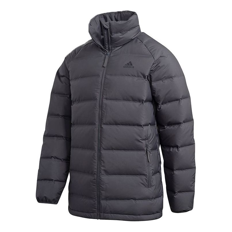 Пухо яке adidas Originals Helionic Stand Collar Down Jacket Сиво | FT2530