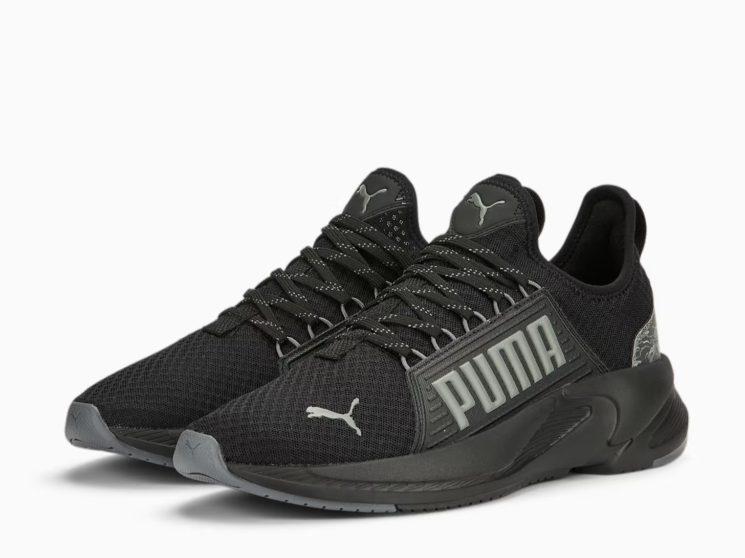 Кецове и обувки Puma Softride Premier Slip On Tiger Camo 41 Черно | 378028-01, 1