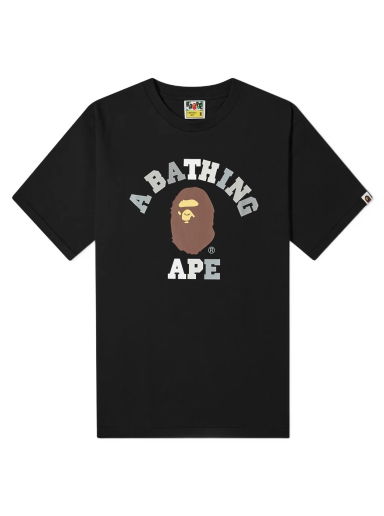 Тениска BAPE A Bathing Ape Colors College Tee Черно | 001TEI801017M-BLK