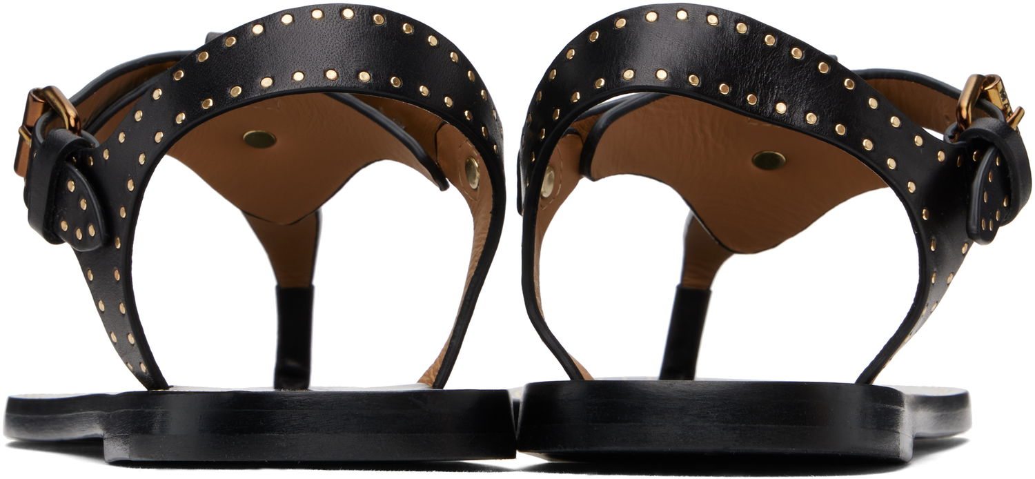 Аксесоари ISABEL MARANT Isabel Marant Joony Studded Leather Thong Sandals Черно | SD0217FA-C1B05S, 1
