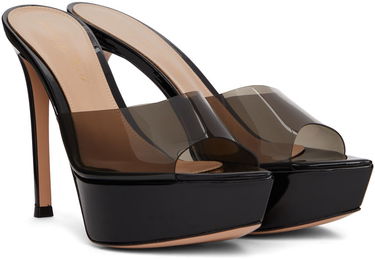 Кецове и обувки Gianvito Rossi Gianvito Rossi Betty Heeled Platform Sandals Черно | G17240-85RIC-GSV, 3