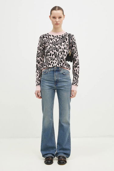 Дънки Fiorucci Fiorucci Flared Medium Waist Jeans Синьо | U01FPDJE083DN01DN02, 4
