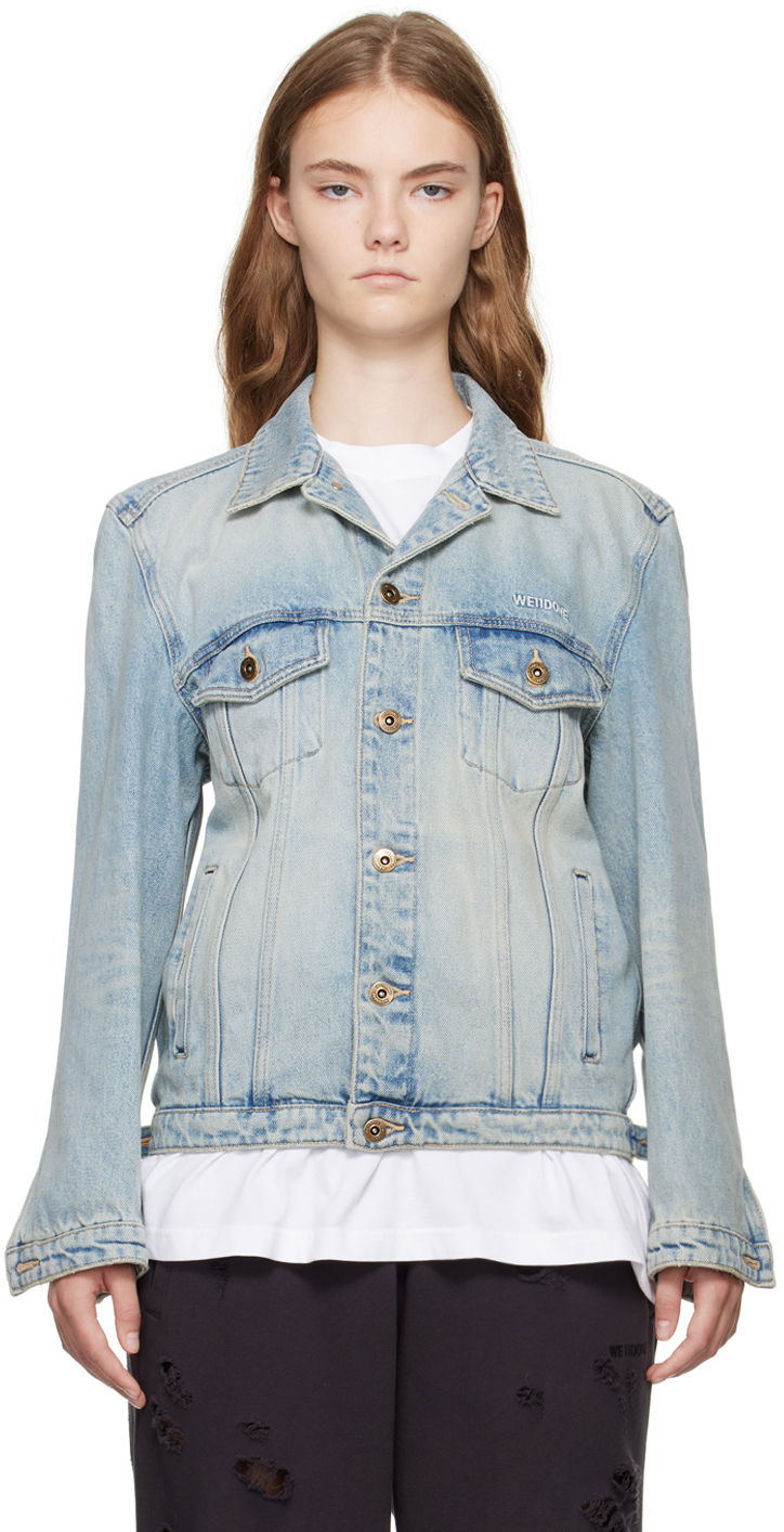 Яке We11done Washed Denim Jacket Синьо | WD-DJ2-24-348-W-SK, 0
