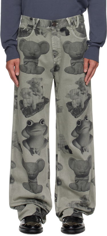 Дънки Vivienne Westwood Vivienne Westwood Figurine Raymond Printed Jeans Зелено | 2802003D-W014K-, 0