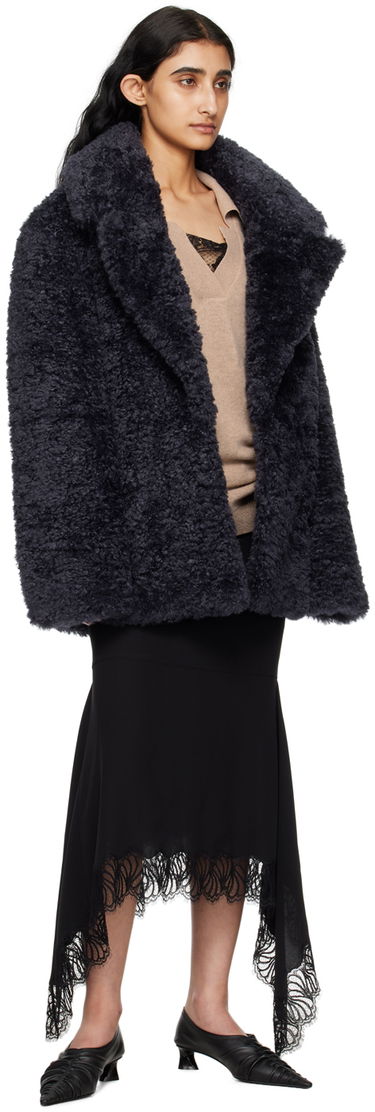 Палта Stella McCartney Stella McCartney Short Faux-Shearling Jacket Черно | 6800883EU901, 3