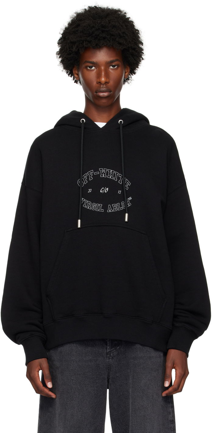 Суитчър Off-White Black College Skate Hoodie Черно | OMBB085F24FLE00S1001, 0