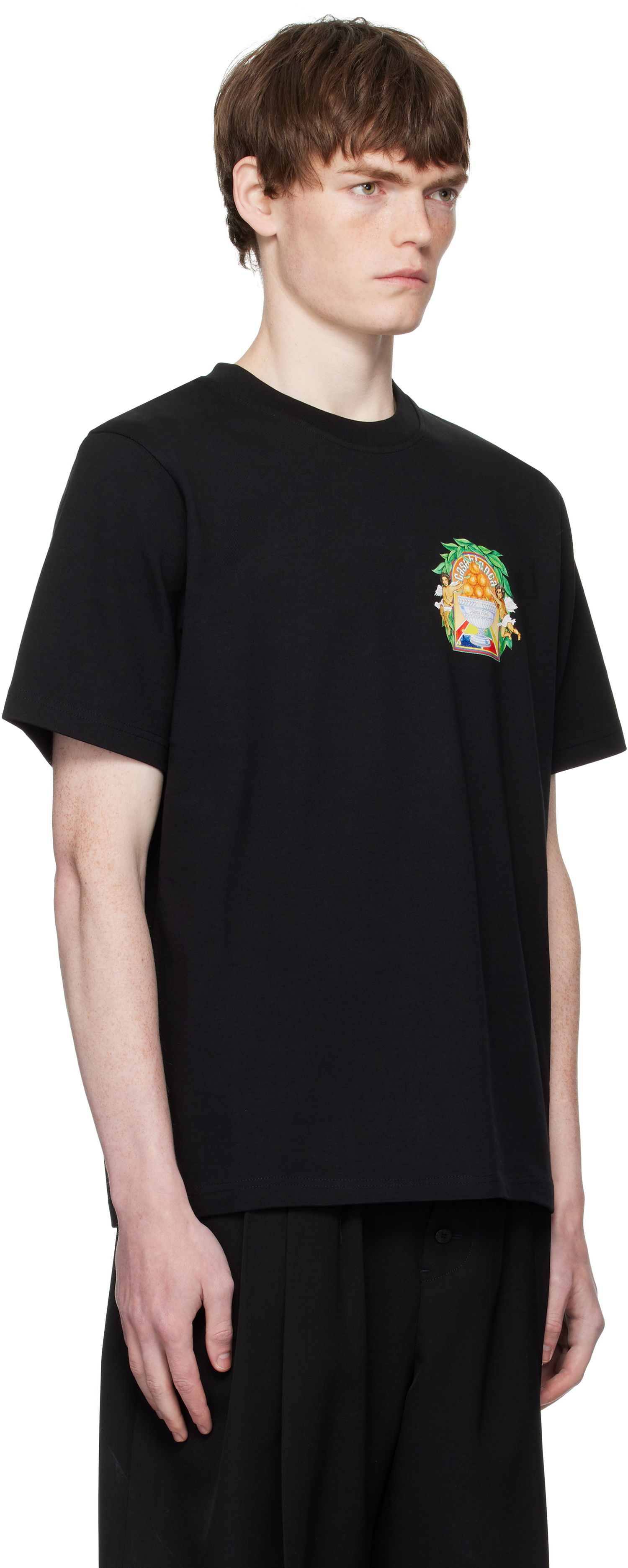 Тениска Casablanca Casablanca Triomphe D'Orange Graphic T-Shirt Черно | MPF25-JTS-001-24-EX-FLANNELS, 1