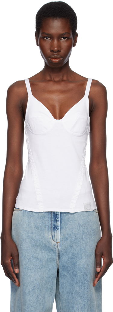 Потник Stella McCartney Stella McCartney Corset-Inspired Sleeveless Top Бяло | 6J03763SPZ85, 0