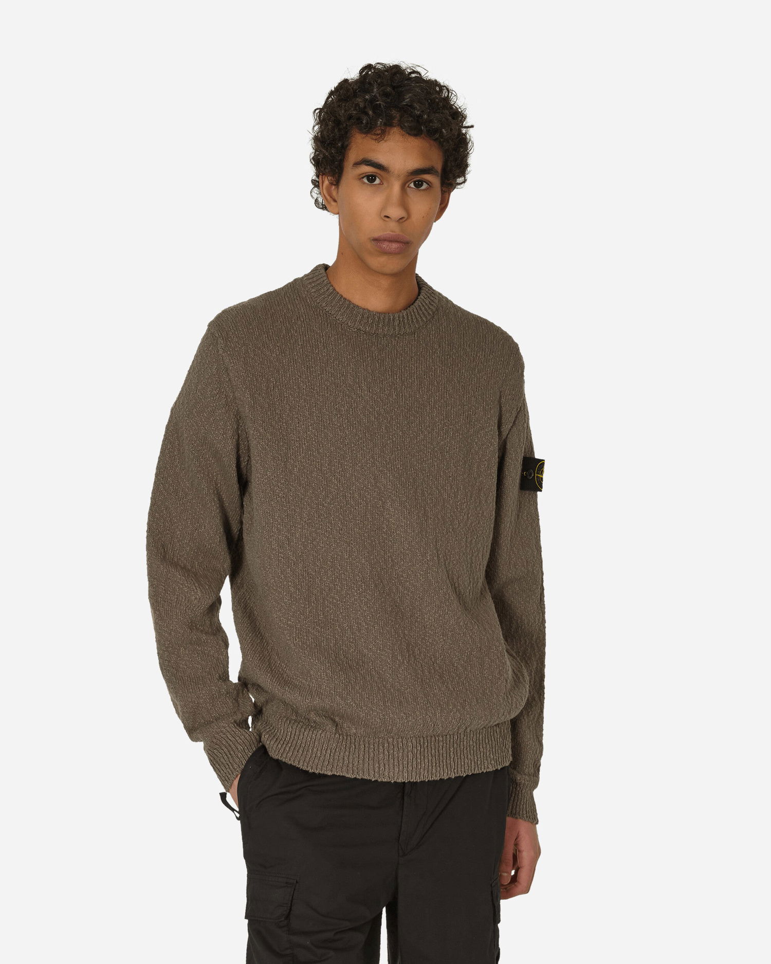Пуловер Stone Island Patch Sweater Сиво | 8015562B1, 1