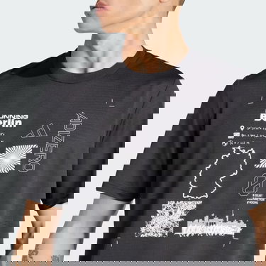 Тениска adidas Performance Running Adizero City Series Graphic Tee Черно | IW5187, 4