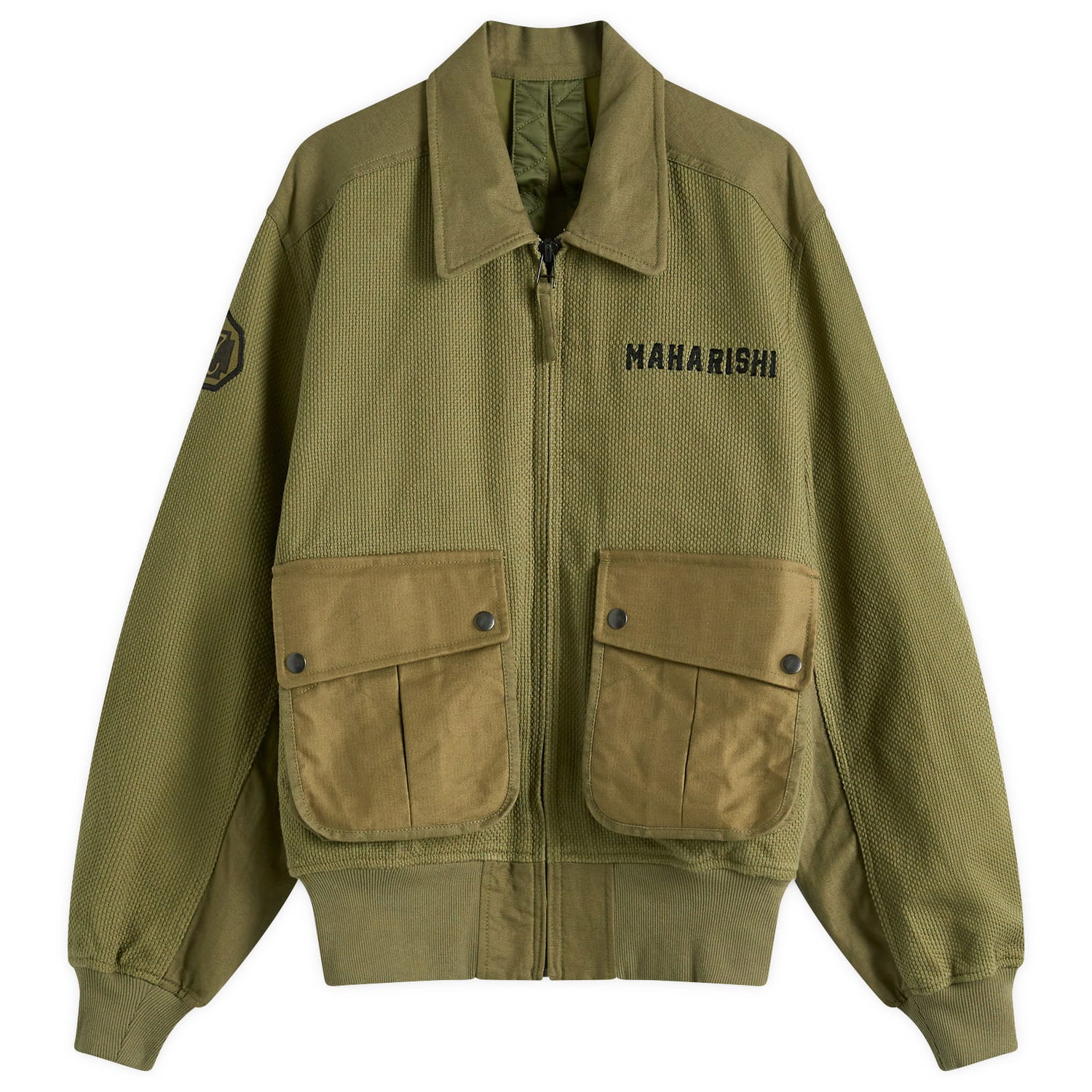 Яке бомбър Maharishi Maharishi Crow & Heron M42 Flight Jacket, Size Large Зелено | 6101-OLV, 0