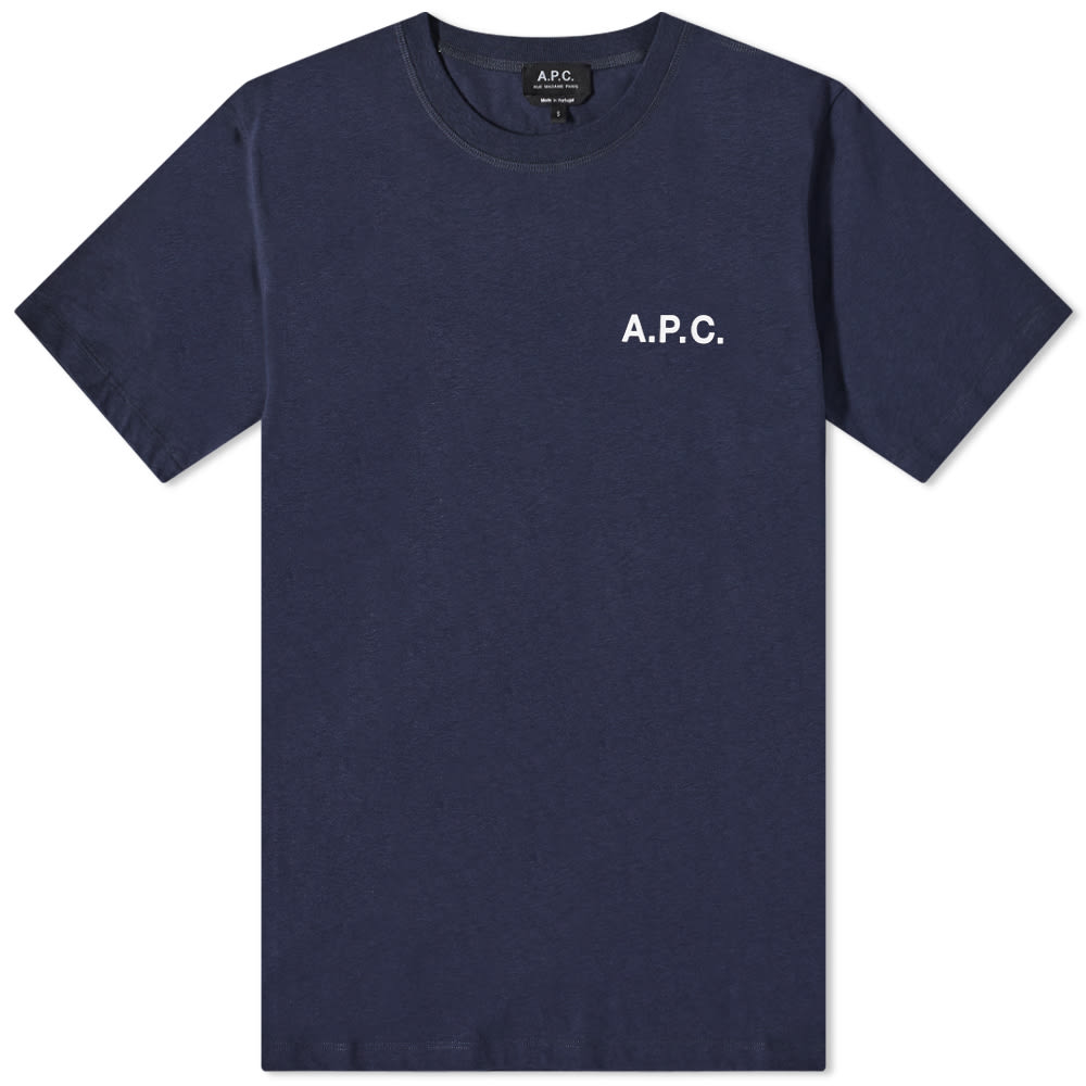 Тениска A.P.C. Mike Logo Tee Тъмно синьо | COETL-H26053-IAK, 0
