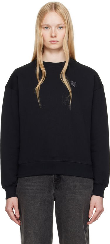 Пуловер MAISON KITSUNÉ Maison Kitsuné Comfort Sweatshirt with Fox Head Patch Черно | MW00315KM0321, 0