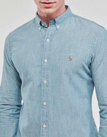 Риза Polo by Ralph Lauren CHEMISE COUPE SLIM DENIM SHIRT Синьо | 710548538001-NOS, 4