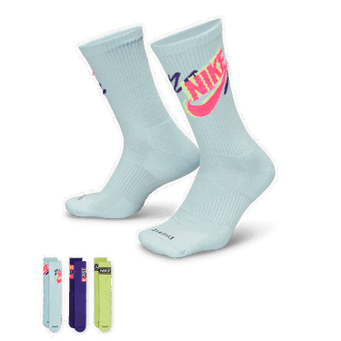 Чорапи Nike Everyday Plus Mid-Calf Socks (3 Pairs) Тюркоазено | HJ9339-903, 0