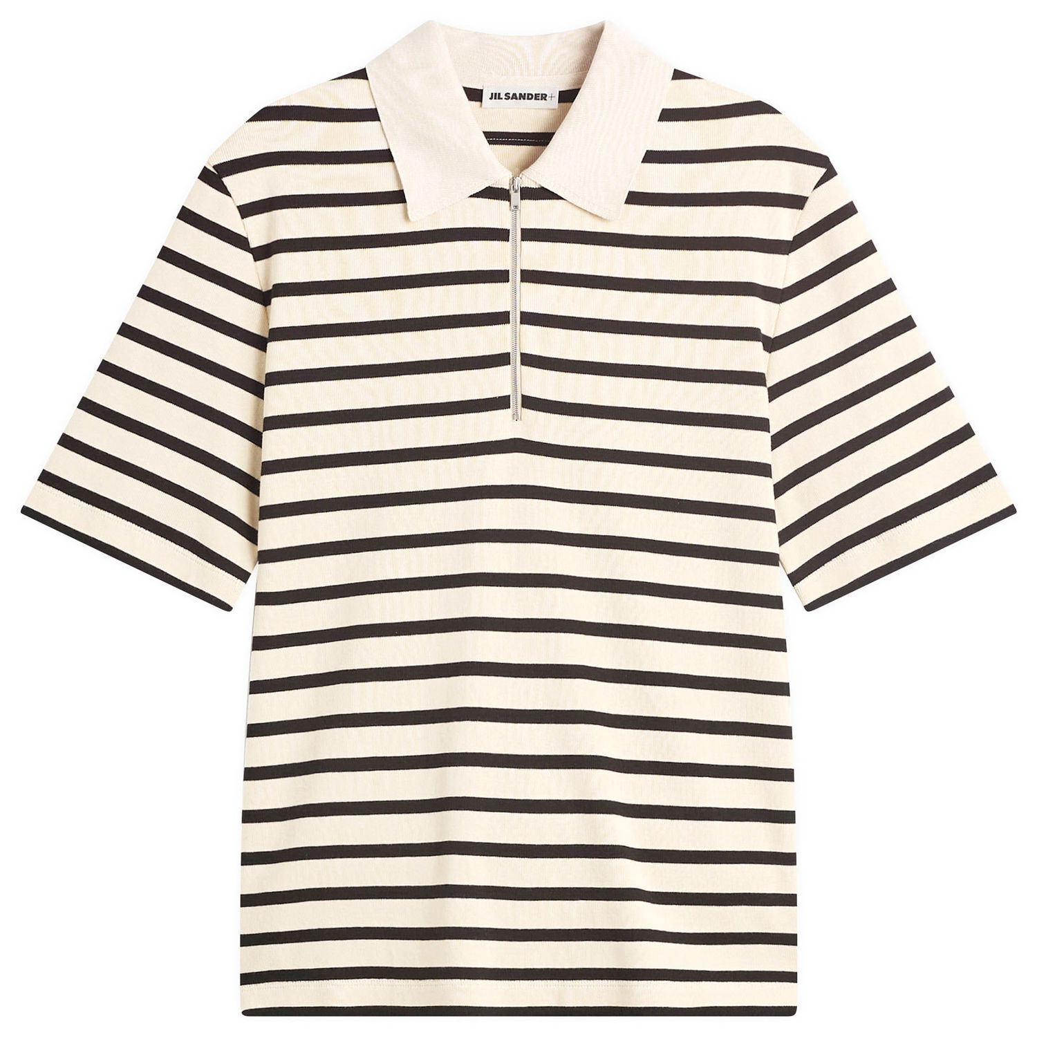 Поло тениска Jil Sander Stripe Short Sleeve Polo Бежово | J47GL0104-J46497-080, 1