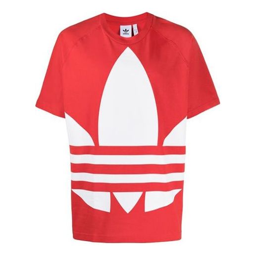 Тениска adidas Originals Trefoil Loose T-Shirt Червено | FM9906