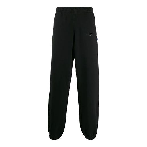 Спортни панталони Off-White Off-White Unfinished Track Pants Черно | OMCH020E19E300031091, 0
