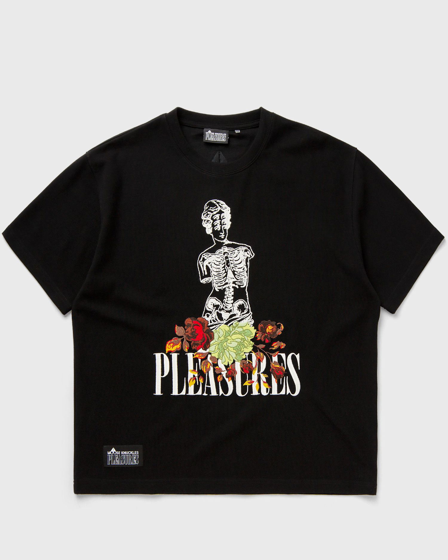 Тениска Moose Knuckles X PLEASURES STATUE GRAPHIC TEE Черно | M33MT752PL-BLACK, 0