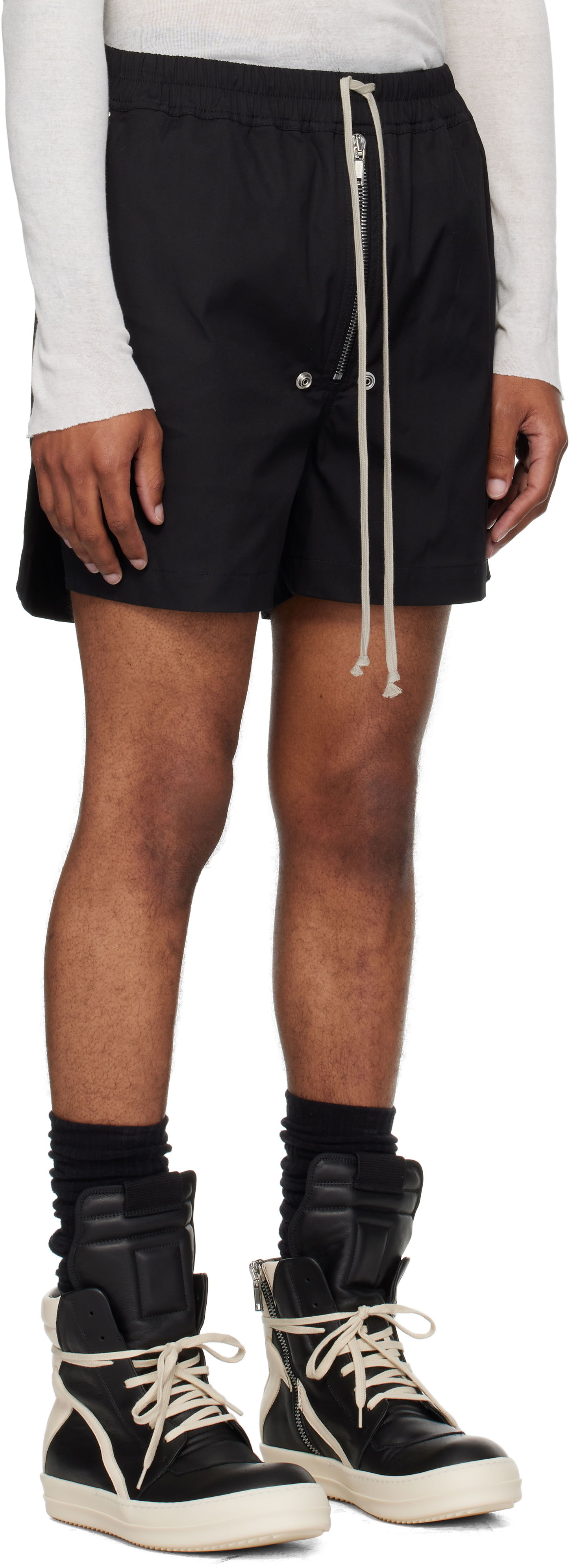 Къси панталони Rick Owens Concordians Bela Boxers Shorts Черно | RU02E1391 TE, 1