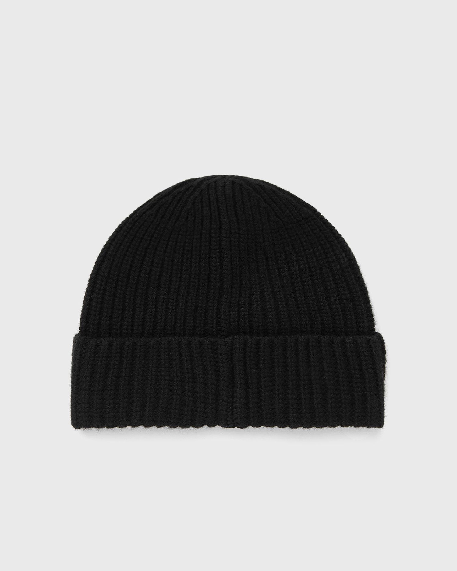 Шапка Stone Island Ribbed Knit Beanie with Logo Patch Черно | K2S15N100012S00B4.V0029, 1