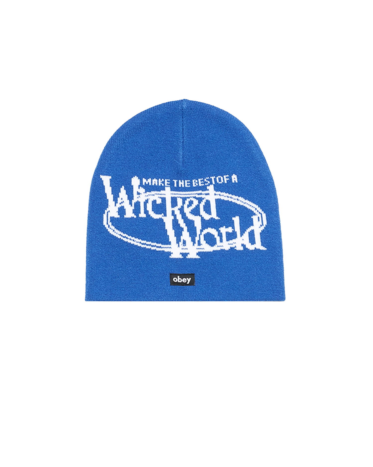 Шапка OBEY Wicked World Beanie Синьо | 100030222-OLB, 0