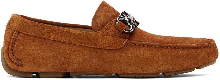 Кецове и обувки FERRAGAMO Salvatore Parigi Eco Suede Loafers Кафяво | 768076, 0