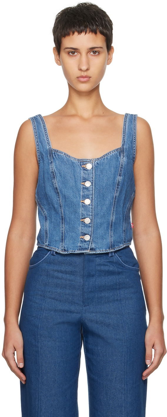 Потник Levi's Denim Tank Top Синьо | A7314-0001, 0