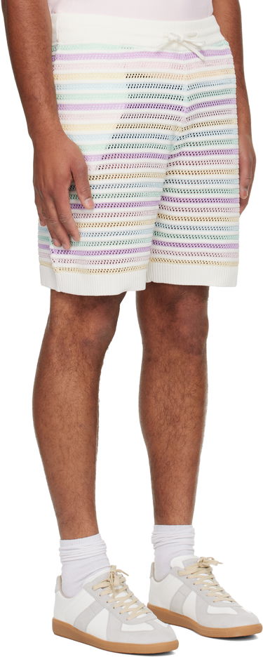 Къси панталони Casablanca Rainbow Crochet Knit Shorts Многоцветен | M-AW25-KW-1098-01, 3