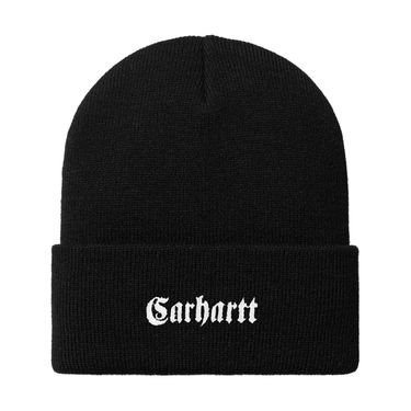 Шапка Carhartt WIP Embroidered Logo Beanie Черно | I034367_1, 1
