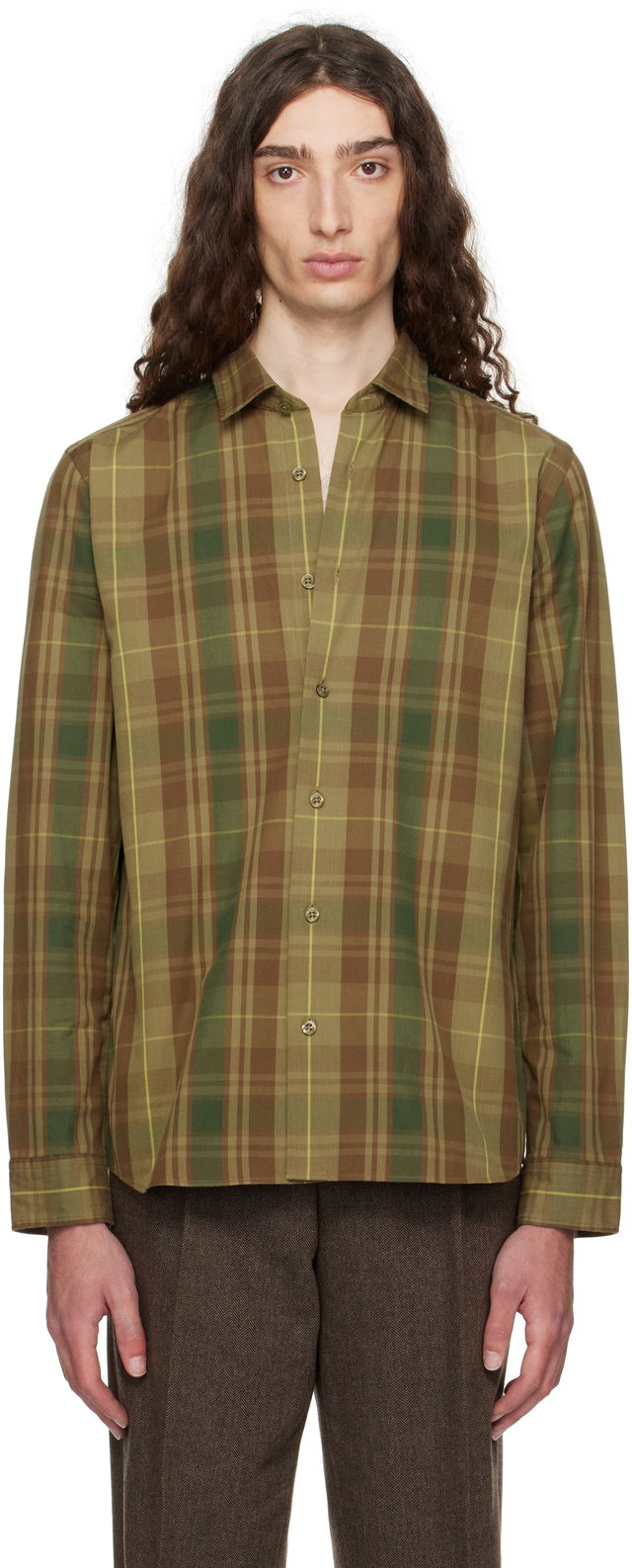 Hugo Check Button-Down Shirt
