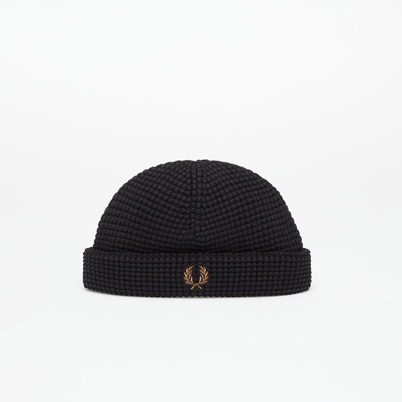 Шапка Fred Perry Fred Perry Waffle Beanie Черно | C1137 102