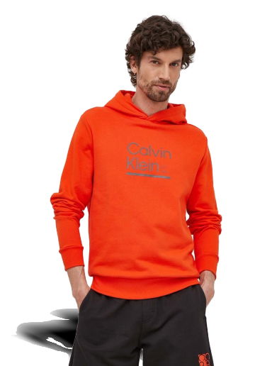 Суитчър CALVIN KLEIN Contrast Line Logo Hoodie Червено | K10K111569