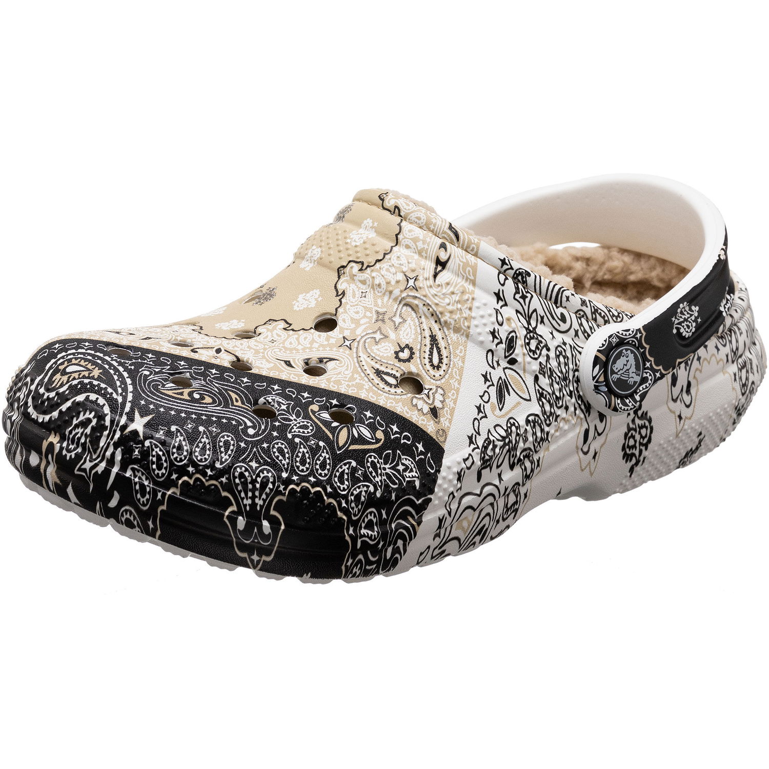 Кецове и обувки Crocs Classic Lined Bandana Clog Бежово | 208061-2ZM, 0