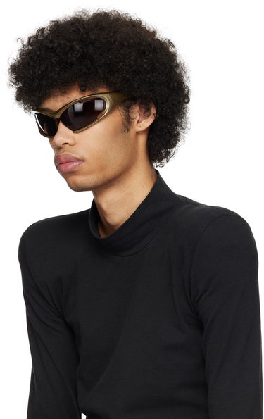 Слънчеви очила Balenciaga Dynamo Rectangle Sunglasses Бежово | BB0318S-004, 3