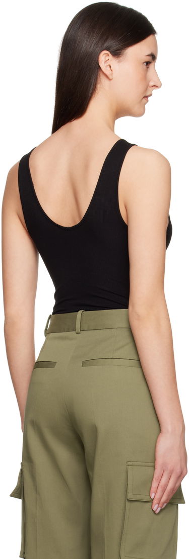 Потник Anine Bing ANINE BING Ginny Ribbed Tank Bodysuit Черно | A-08-10672-BLK26, 2