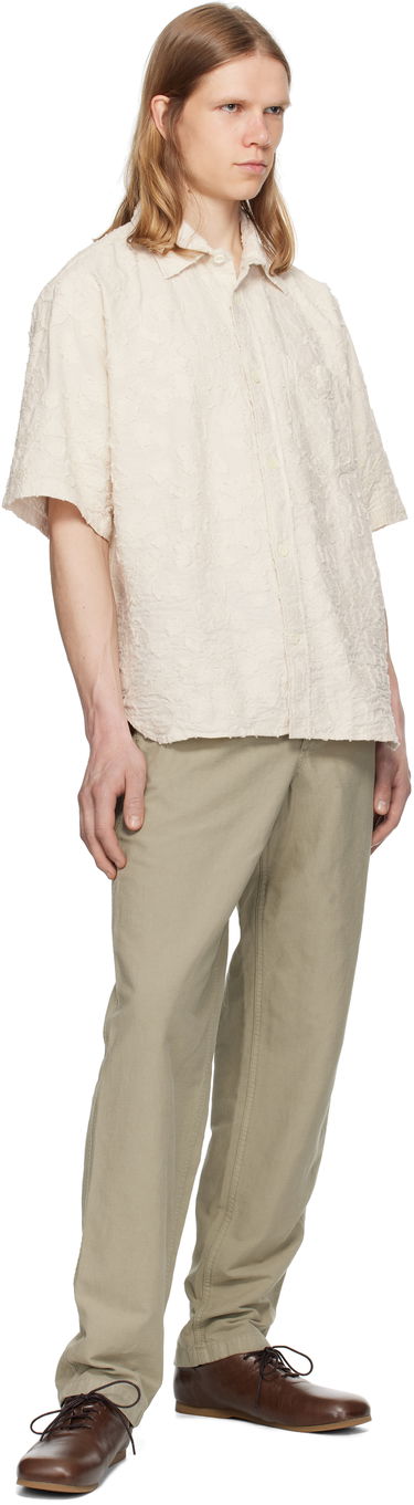 Риза NORSE PROJECTS Norse Projects Mo Oversized Fil Coupe Short Sleeve Shirt Бежово | N40-0830, 3