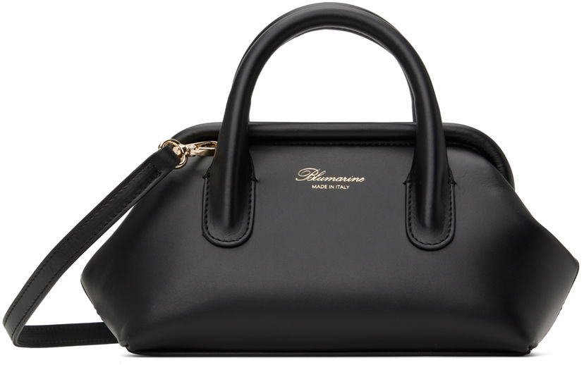 Дамска чанта Blumarine Mini Doctor Leather Bag Черно | A4UUW044A